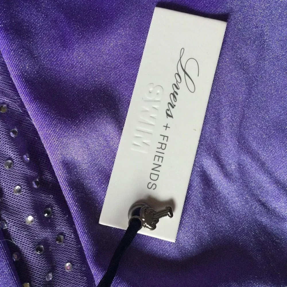 Lovers & Friends Magical Dreams Bikini Bottom Swimwear Womens Purple Medium NWT - Picture 5 of 9